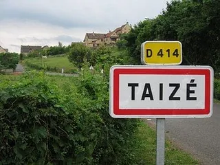 Ortsschild Taize